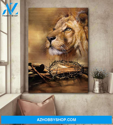 Jesus, Beautiful Lion Easter Canvas And Poster, Wall Decor Visual Art, Wall Poster, My Poster Wall