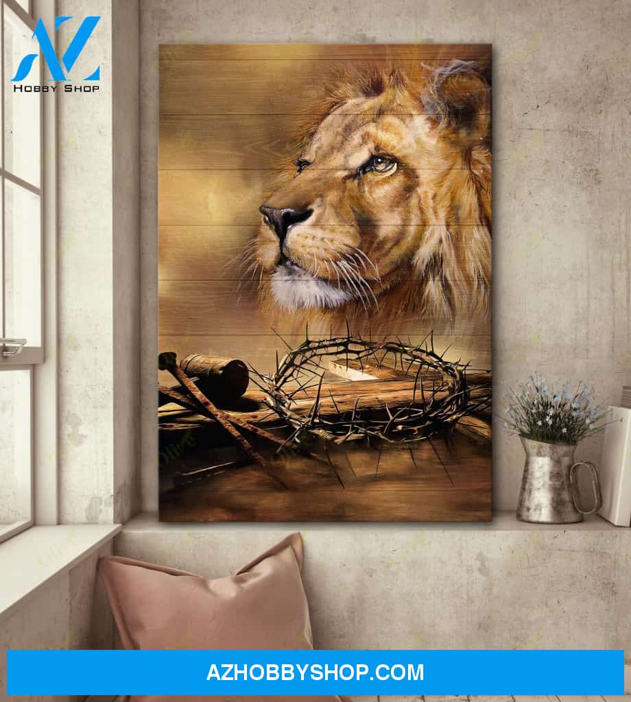 Jesus, Beautiful Lion Easter Canvas And Poster, Wall Decor Visual Art, Wall Poster, My Poster Wall