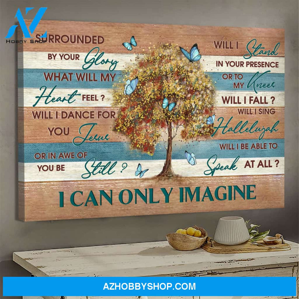 Jesus - Beautiful tree - I can only imagine - Landscape Canvas Prints, Wall Art