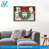 Jesus Blessed Merry Christmas Cardinal Canvas Wall Art