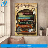 Jesus - Book - God says you are - Portrait Canvas Prints, Wall Art