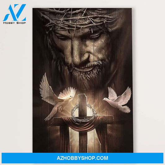 Jesus Canvas Jesus Cross, Christian God Wall Art Home Decor
