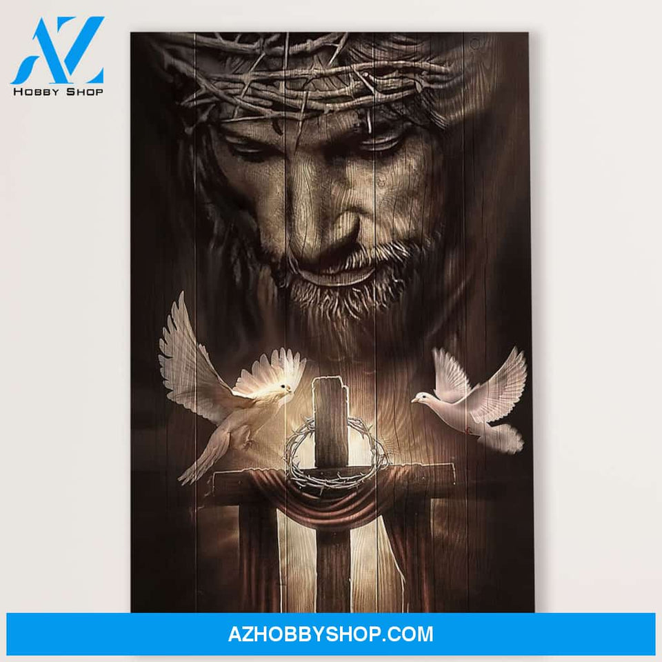 Jesus Canvas Jesus Cross, Christian God Wall Art Home Decor