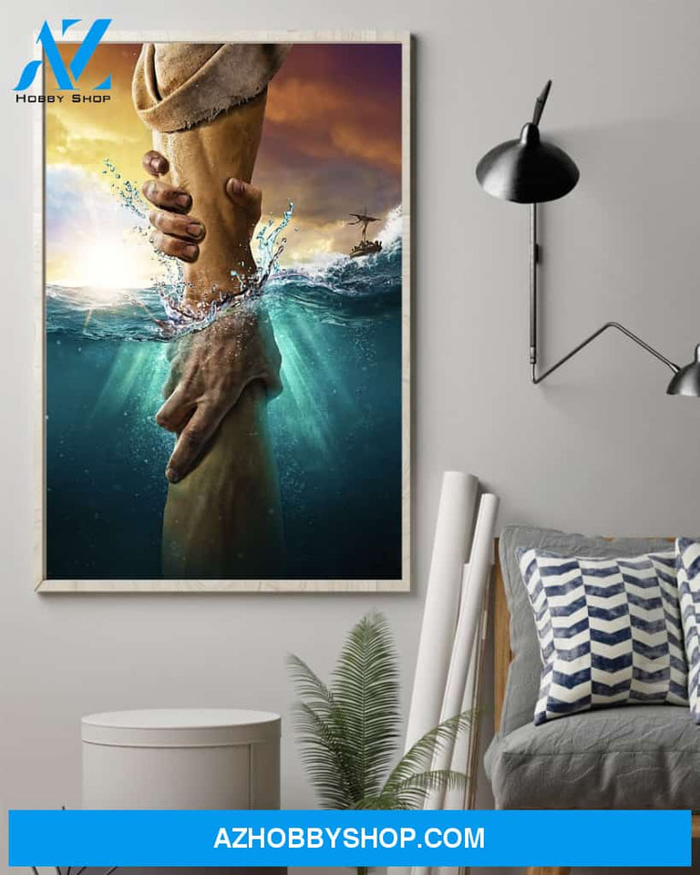 Jesus Canvas Give Me Your Hand, Christian God Wall Art Home Decor