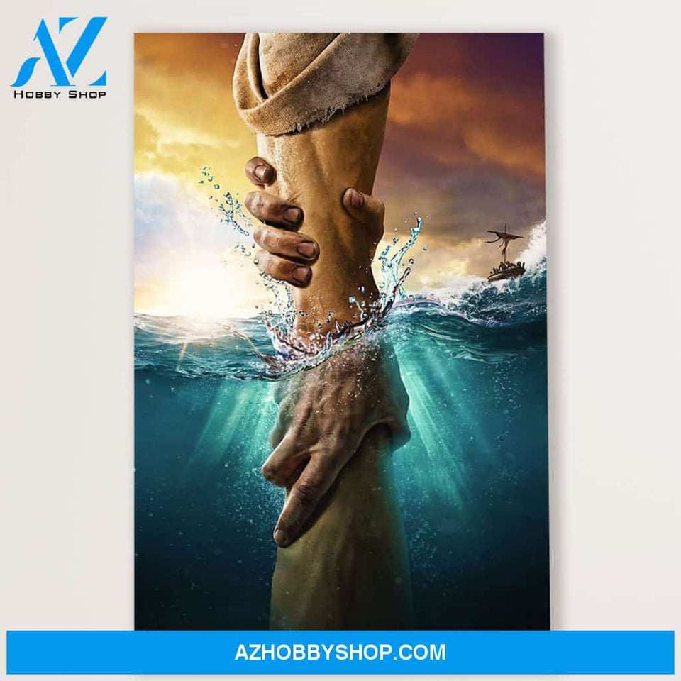 Jesus Canvas Give Me Your Hand, Christian God Wall Art Home Decor