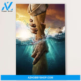 Jesus Canvas Give Me Your Hand, Christian God Wall Art Home Decor
