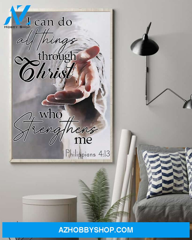 Jesus Canvas Give Me Your Hand Lion, Christian God Wall Art Home Decor