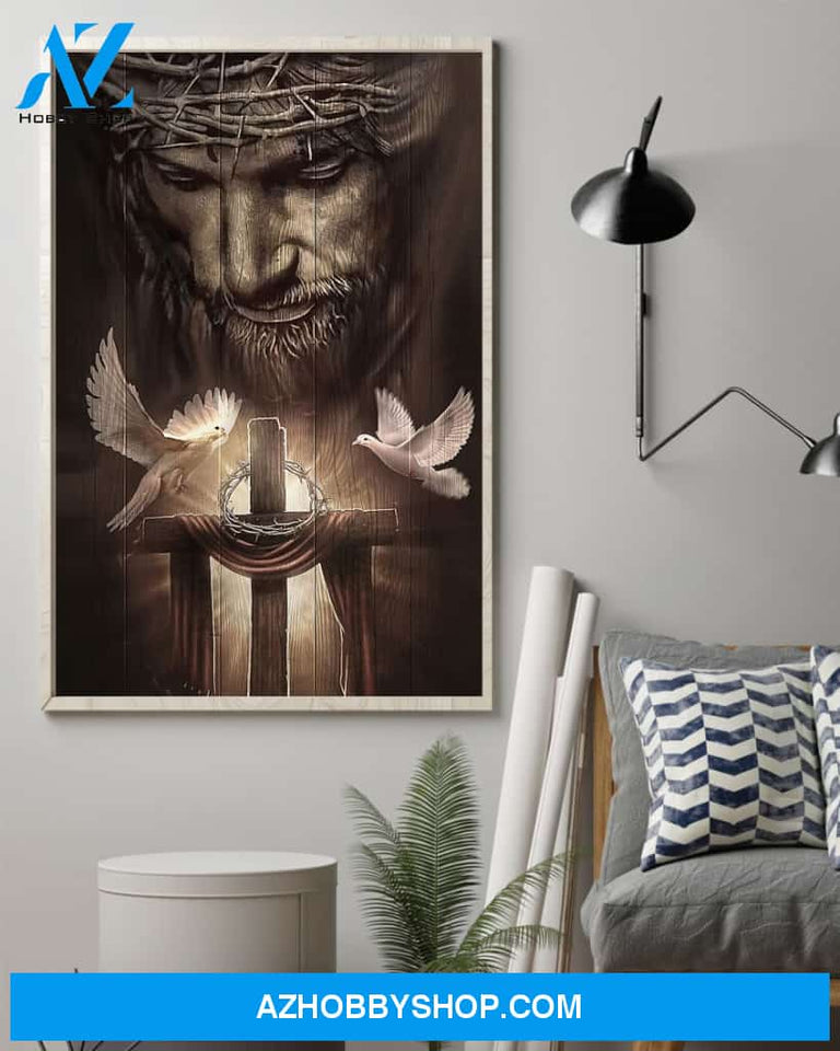 Jesus Canvas Jesus Hugging Child, Christian God Wall Art Home Decor