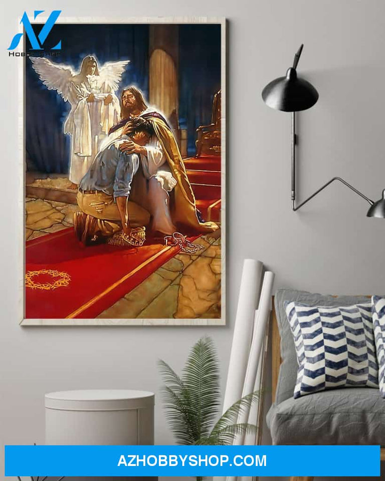 Jesus Canvas Lion, Bird, Christian God Wall Art Home Decor