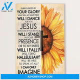 Jesus Canvas Surrounded By Your Glory, Christian God Wall Art Home Decor