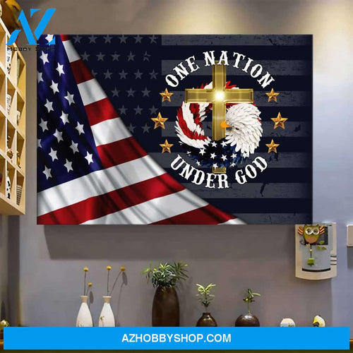 Landscape God Canvas Wall Art - Jesus Canvas Wall Art - Jesus - Amazing nation under God Canvas