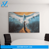 Landscape God Canvas Wall Art - Jesus Canvas Wall Art - Jesus and beautiful dove Canvas