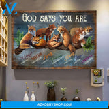Landscape God Canvas Wall Art - Jesus Canvas Wall Art - Jesus and Fox- God says you are Canvas