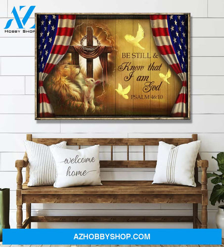 Landscape God Canvas Wall Art - Jesus Canvas Wall Art - Jesus - Be still and know that Im God 4 Canvas
