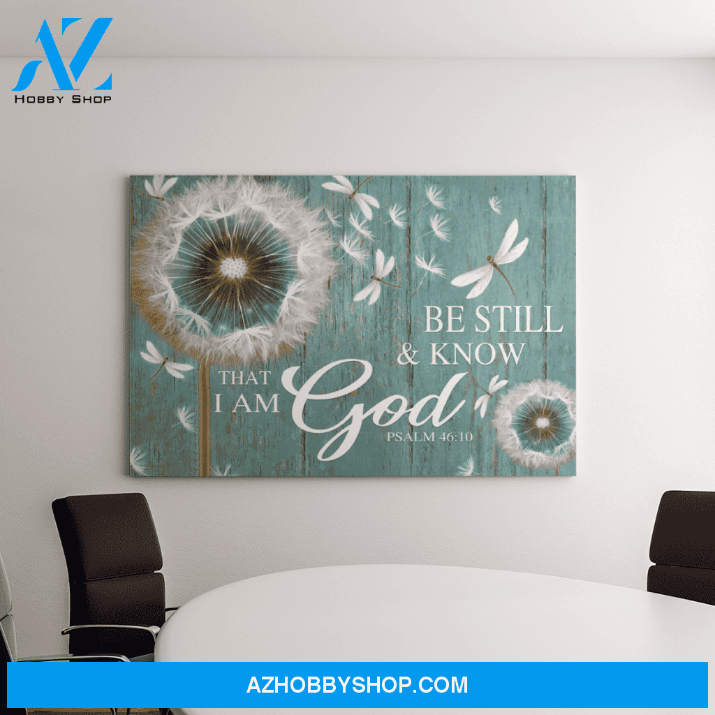Landscape God Canvas Wall Art - Jesus Canvas Wall Art - Be still Know that I am God Canvas
