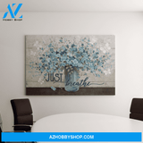 Landscape God Canvas Wall Art - Jesus Canvas Wall Art - Beautiful flower - Just breathe Canvas