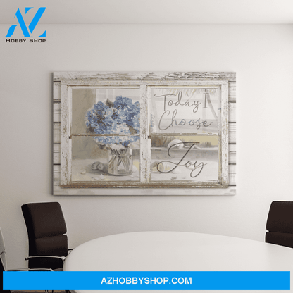 Landscape God Canvas Wall Art - Jesus Canvas Wall Art - Beautiful flower - Today I choose joy Canvas