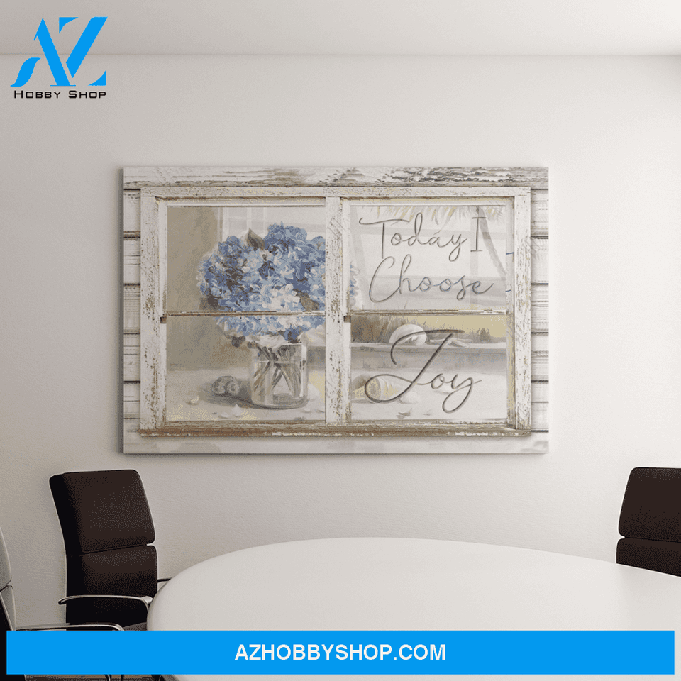 Landscape God Canvas Wall Art - Jesus Canvas Wall Art - Beautiful flower - Today I choose joy Canvas