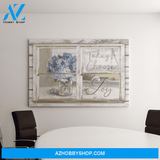 Landscape God Canvas Wall Art - Jesus Canvas Wall Art - Beautiful flower - Today I choose joy Canvas