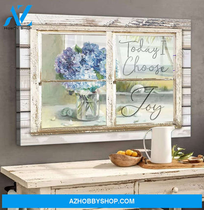 Landscape God Canvas Wall Art - Jesus Canvas Wall Art - Beautiful flower - Today I choose joy Canvas
