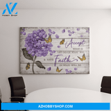 Landscape God Canvas Wall Art - Jesus Canvas Wall Art - Butterfly - Accept what is have faith in what will be Canvas