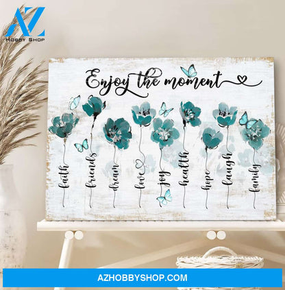 Landscape God Canvas Wall Art - Jesus Canvas Wall Art - Butterfly - Enjoy the moment Canvas