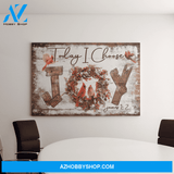 Landscape God Canvas Wall Art - Jesus Canvas Wall Art - Cardinal - Today I choose joy Canvas