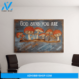 Landscape God Canvas Wall Art - Jesus Canvas Wall Art - Copy of Mushroom - God says you are Canvas