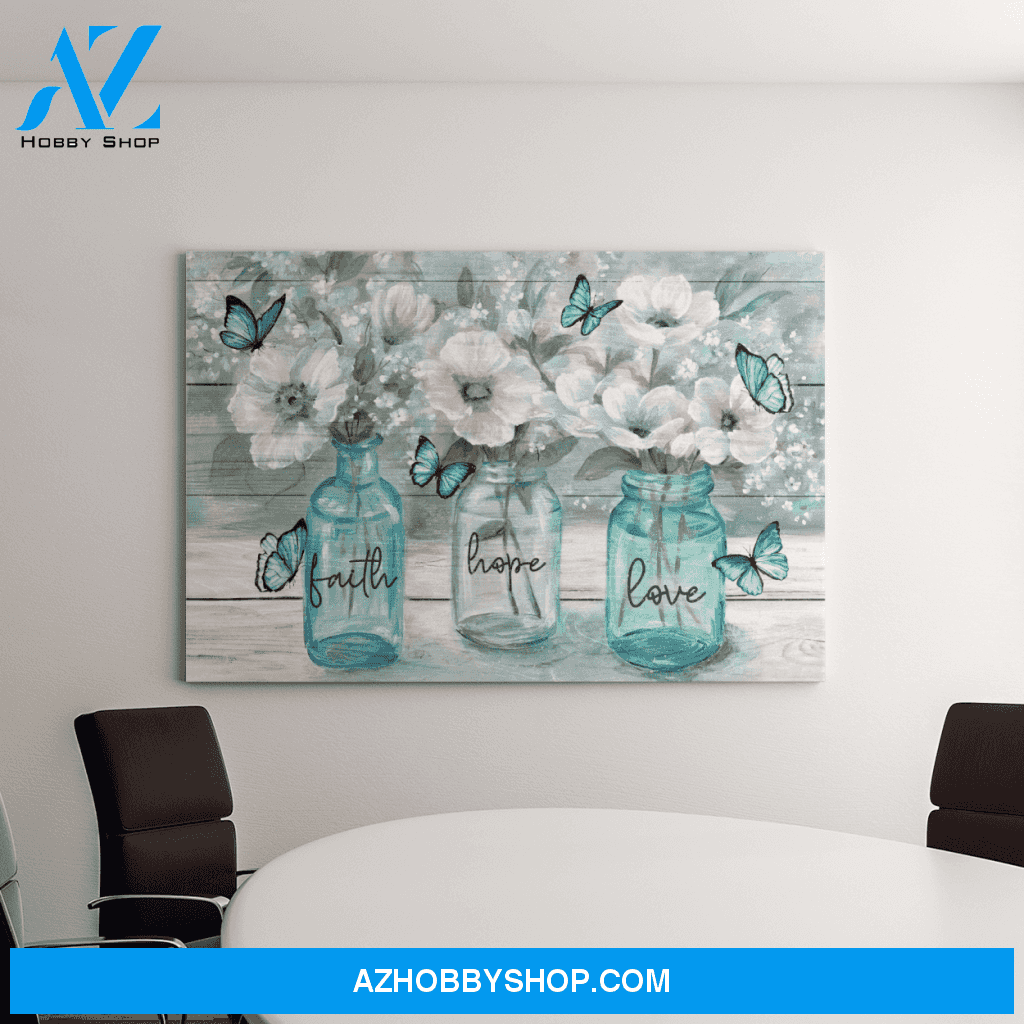 Landscape God Canvas Wall Art - Jesus Canvas Wall Art - Jesus - Faith - Hope - Love 3 Canvas