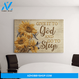 Landscape God Canvas Wall Art - Jesus Canvas Wall Art - Jesus - Give it to God and go to sleep Canvas