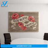 Landscape God Canvas Wall Art - Jesus Canvas Wall Art - Jesus - God bless America the flowers Canvas