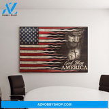 Landscape God Canvas Wall Art - Jesus Canvas Wall Art - God bless the US Awesome Canvas