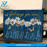 Landscape God Canvas Wall Art - Jesus Canvas Wall Art - Jesus - God says you are unique and amazing Canvas