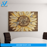 Landscape God Canvas Wall Art - Jesus Canvas Wall Art - Green hummingbird - God says you are Canvas