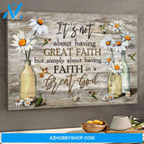 Landscape God Canvas Wall Art - Jesus Canvas Wall Art - Jesus - Have great faith in our great God Canvas