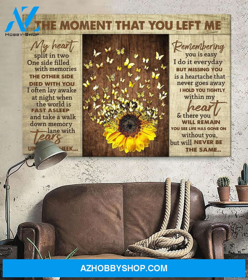 Landscape God Canvas Wall Art - Jesus Canvas Wall Art - Heaven - Missing you is a heartache that never goes away Canvas