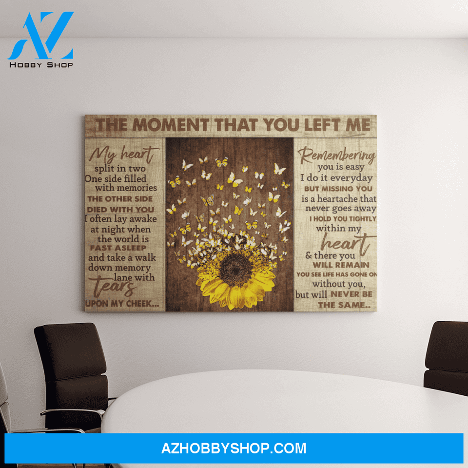 Landscape God Canvas Wall Art - Jesus Canvas Wall Art - Heaven - Missing you is a heartache that never goes away Canvas