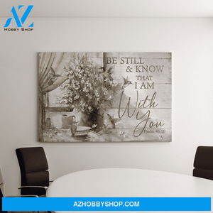 Landscape God Canvas Wall Art - Jesus Canvas Wall Art - Hummingbird - Be still know that I am with you Canvas