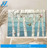Landscape God Canvas Wall Art - Jesus Canvas Wall Art - Hummingbird - God says you are 3 Canvas