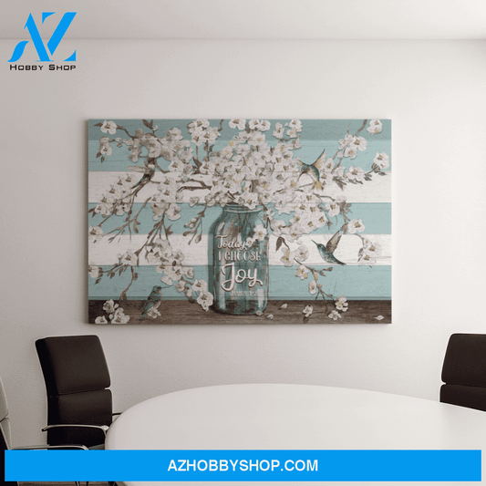 Landscape God Canvas Wall Art - Jesus Canvas Wall Art - Hummingbird - Today I choose Joy 1 Canvas