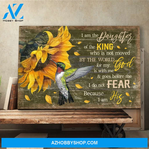 Landscape God Canvas Wall Art - Jesus Canvas Wall Art - Jesus - I am the daughter of the king Canvas