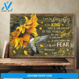 Landscape God Canvas Wall Art - Jesus Canvas Wall Art - Jesus - I am the daughter of the king Canvas