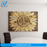 Landscape God Canvas Wall Art - Jesus Canvas Wall Art - Sunflower and Bee - God says you are Canvas