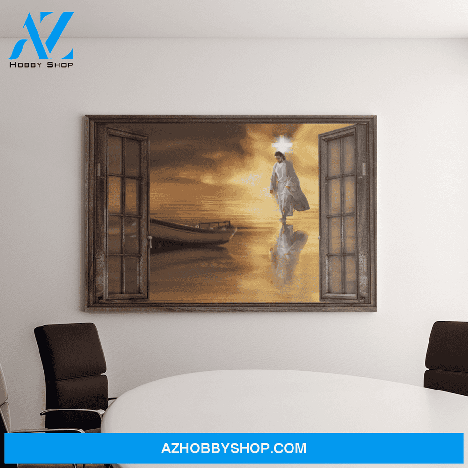 Landscape God Canvas Wall Art - Jesus Canvas Wall Art - Jesus - Through the windows 2 Canvas