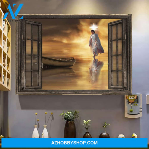 Landscape God Canvas Wall Art - Jesus Canvas Wall Art - Jesus - Through the windows 2 Canvas