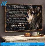 Landscape God Canvas Wall Art - Jesus Canvas Wall Art - To my husband - The day I met you my life changed Canvas