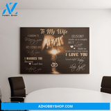 Landscape God Canvas Wall Art - Jesus Canvas Wall Art - To my wife - Destiny made us a couple but love made us forever together Canvas