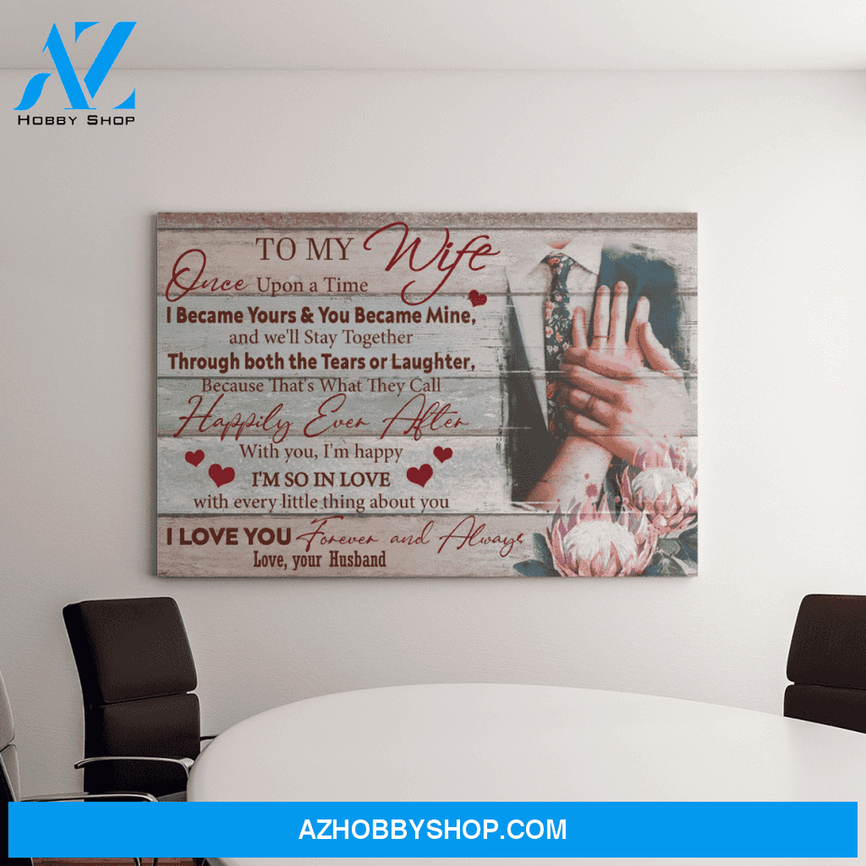 Landscape God Canvas Wall Art - Jesus Canvas Wall Art - To my wife - I love you forever and always Canvas