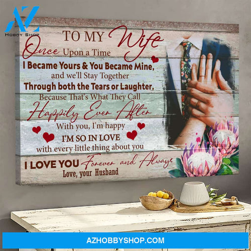 Landscape God Canvas Wall Art - Jesus Canvas Wall Art - To my wife - I love you forever and always Canvas