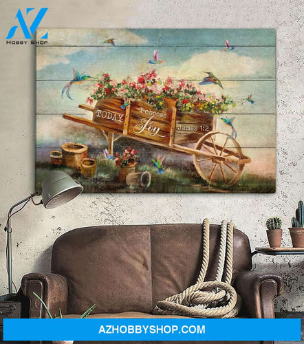 Landscape God Canvas Wall Art - Jesus Canvas Wall Art - Jesus - Today I choose Joy canvas